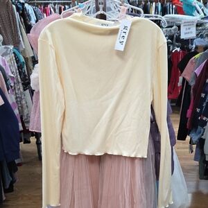 Grey bandit Long Sleeve Top New With Tags XL